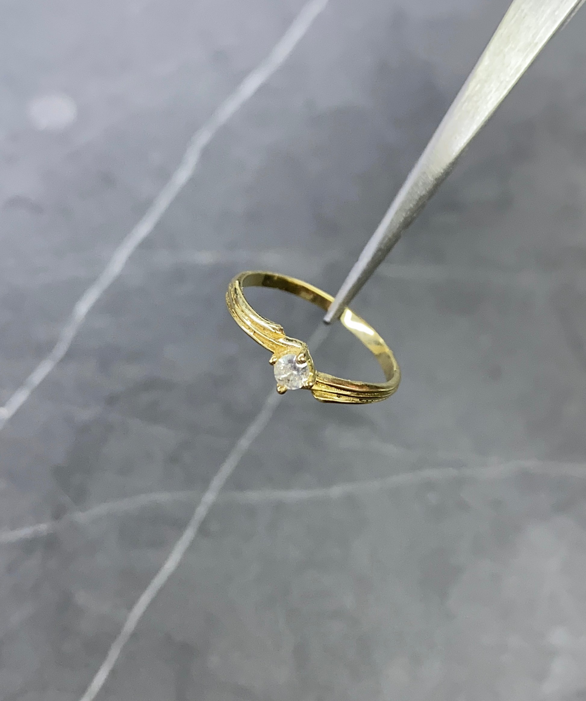 Anillo Solitario | Circon Blanco